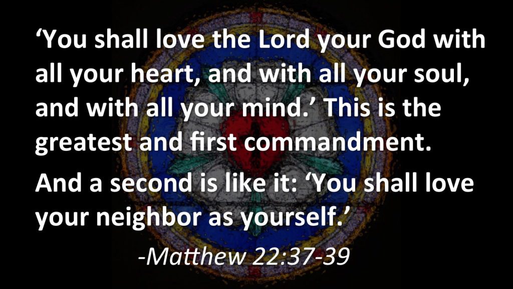 The greatest commandment slide