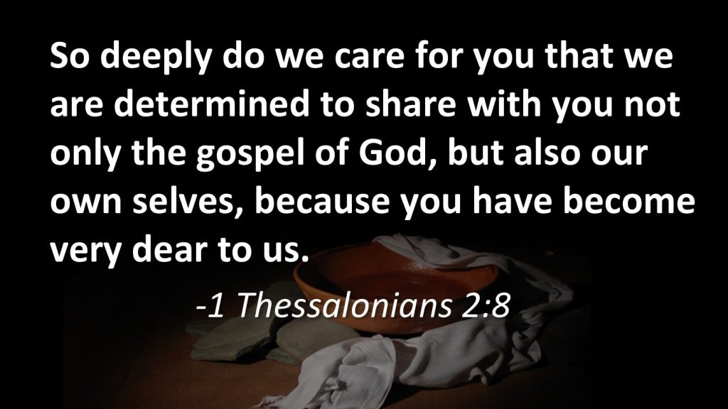 1 Thessalonians 2:8 slide