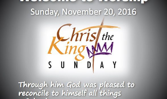 Christ the King Sunday