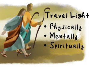 travel light meaning in english