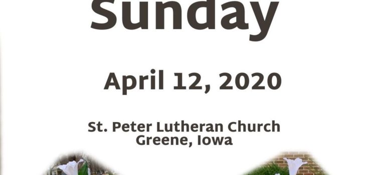 Easter Sunday 2020 Sermon