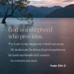 God is a shepherd who provides
