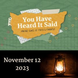 Intentional Stewardship Sermon | November 13, 2023