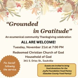 Thanksgiving Gratitude | November 21, 2023